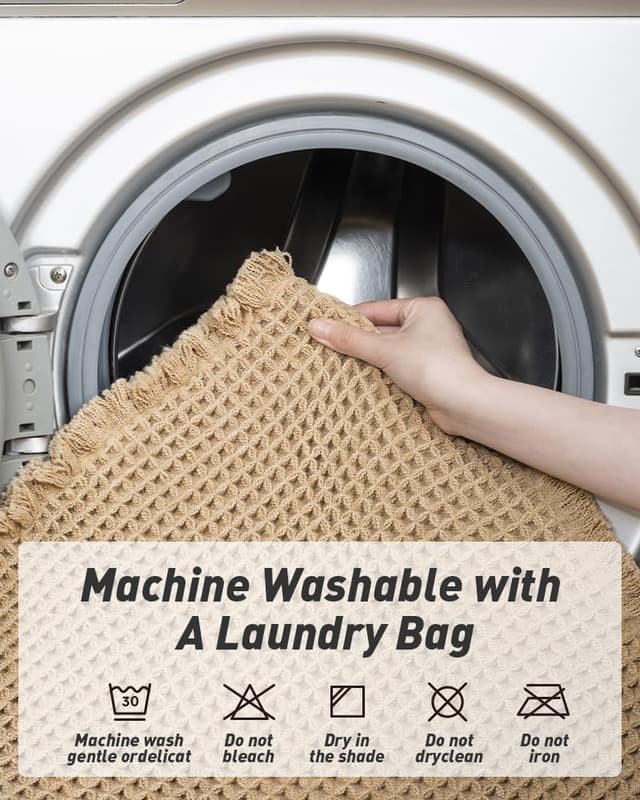 Thumbnail 5 de AMOAMI Upgraded Waffle Bath Mat 24" x 36"