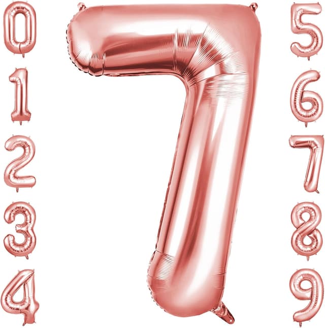 Imagen de OFFCUP Geburtstag Luftballon Roségold 7 en OfertitasTOP