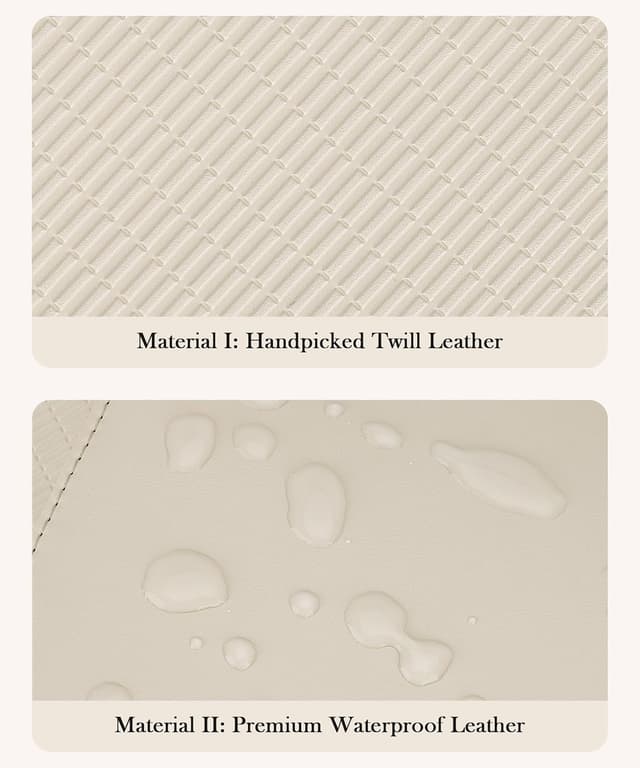 Detalle 2 de Youngoa große Kosmetiktasche aus Ledergewebe für Damen (26 x 17 x 14 cm) – wasserdicht, mit herausnehmbarer Trennwand & Schultergurt