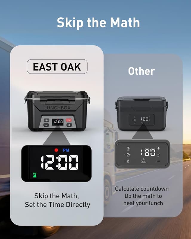 Thumbnail 3 de EAST OAK Cordless Electric Lunch Box 5.5 cups 🍱