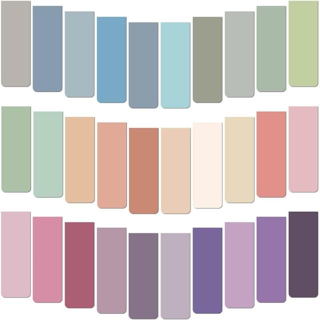 Detalle de Vicloon Magnetische Lesezeichen (Morandi), 30er-Set – magnetische Seitenmarkierungen