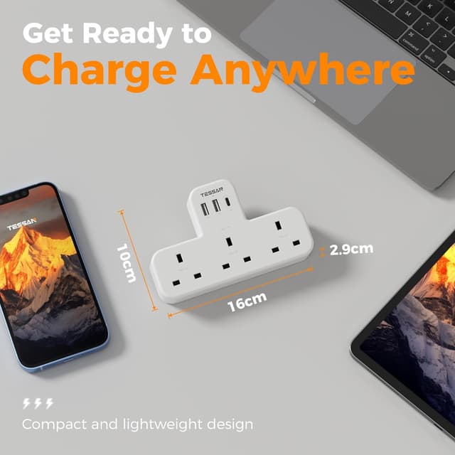 Thumbnail 4 de TESSAN Plug Adapter 3250W