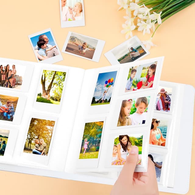 Thumbnail 6 de Ruibytree 360-Fach Fotoalbum für Sofortbilder (Instax Mini, Polaroid Snap & mehr) – Magisch Silber