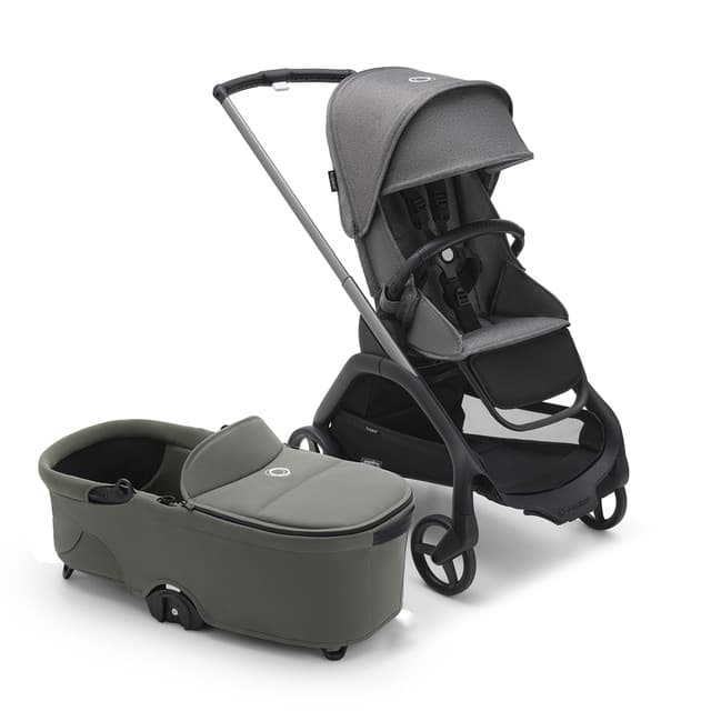 Detalle de Bugaboo Dragonfly dúo completo, capazo 1 unidad