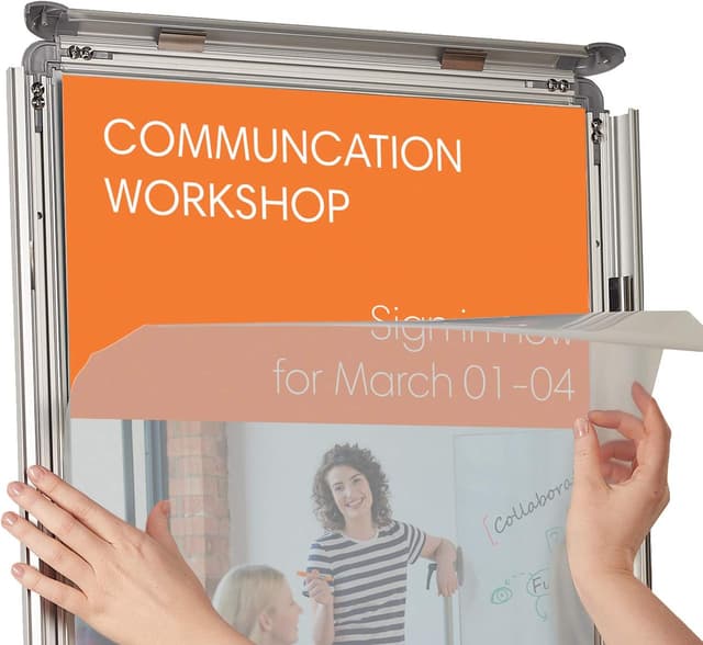 Thumbnail 2 de Nobo Tablón de Anuncios A3 con Marco de Aluminio Plata 📋