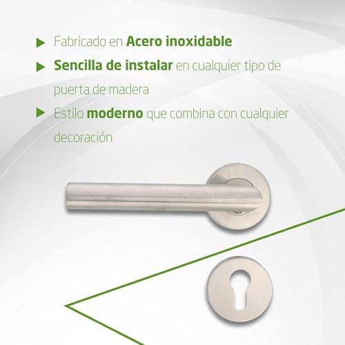 Detalle 2 de Jeu de poignées Amig argenté