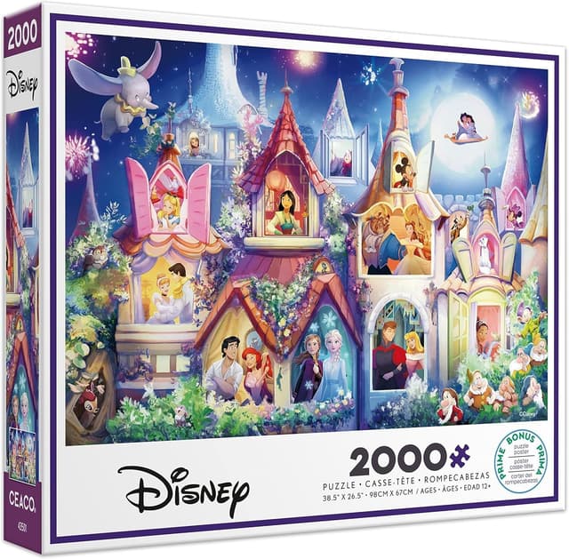 Detalle de Ceaco Disney Princess Castle 2000-Piece Jigsaw Puzzle