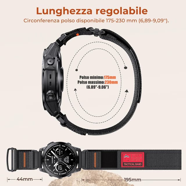 Detalle 1 de ANBEST cinturino Garmin Fenix 26 mm Quickfit