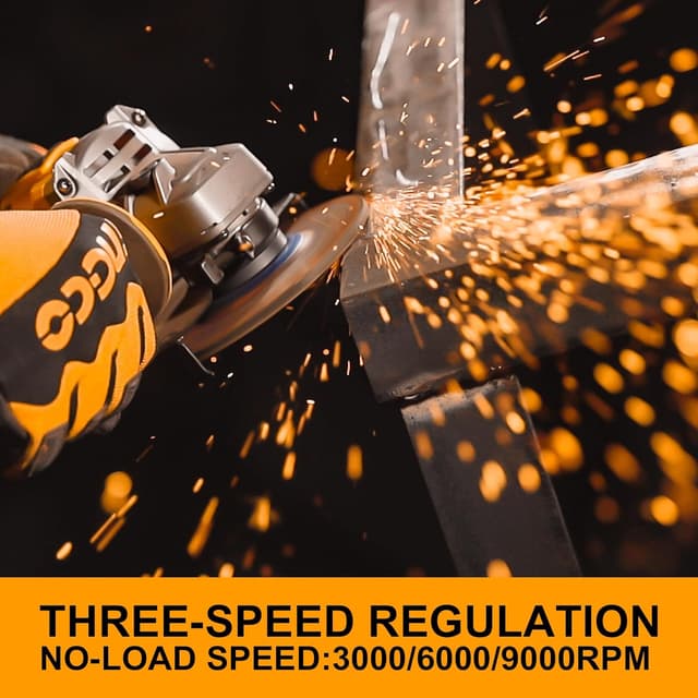 Detalle 1 de INGCO CAGLI271532 cordless angle grinder 115mm