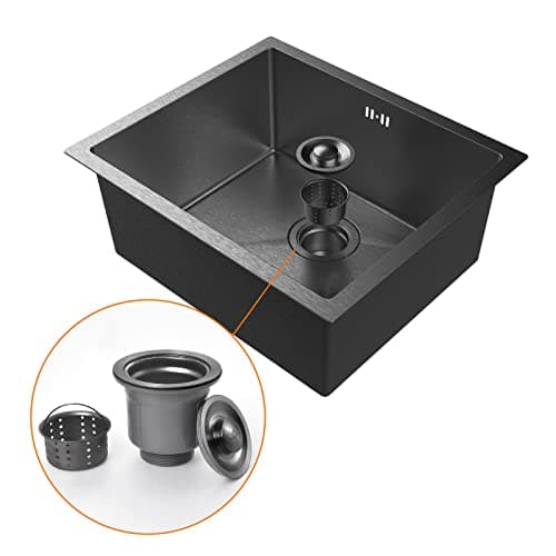 Thumbnail 1 de Ibergrif M85043B Fregadero 50×43 cm acero negro 🏠