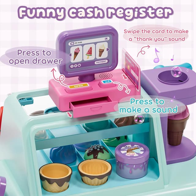 Detalle de Ice cream shop toy set for kids