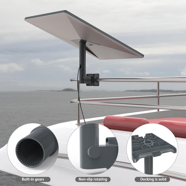 Detalle 2 de HOLACA Upgraded RV Ladder Mount for Starlink Gen 3/2 (Adjustable RV/ladder roof support)