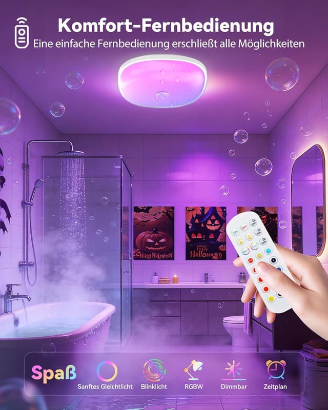 Thumbnail 3 de Wasserdichte Duschlampe IP65 16 Farben