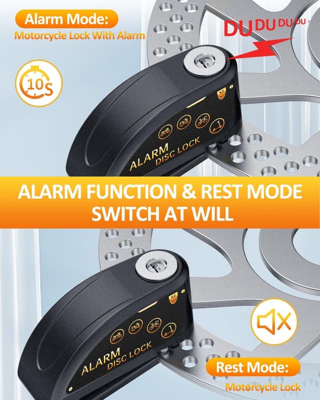 Thumbnail 3 de YBLNTEK Motorbike Alarm Disc Lock 120dB 🏍