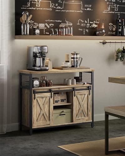 Thumbnail 7 de VASAGLE Aparador de Cocina con Puertas Correderas 🏡