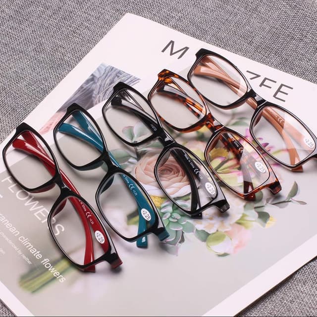Detalle de Kerecsen Reading Glasses 5 Pack Fashion Spring Hinge Readers (1.75, 5 mix colours)