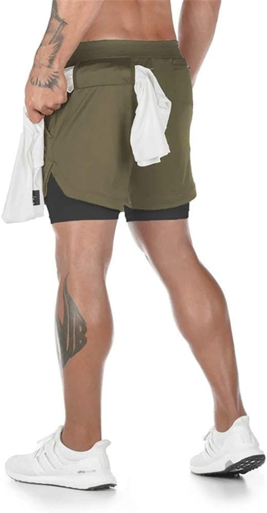 Detalle 2 de Superora Herren 2-in-1 Laufshorts Sport Shorts mit 4 Taschen