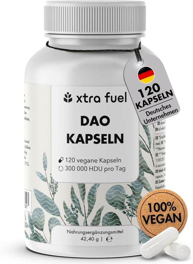 Detalle de DAO Kapseln 120 Stück 300.000 HDU 🍃