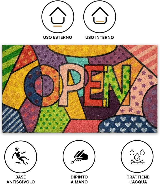 Detalle de Baroni Home Zerbino da esterno 70x40 cm