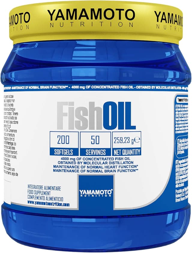 Detalle 2 de YAMAMOTO Nutrition Fischöl (molekulare Destillation) mit Omega-3 EPA & DHA in 90 Weichkapseln