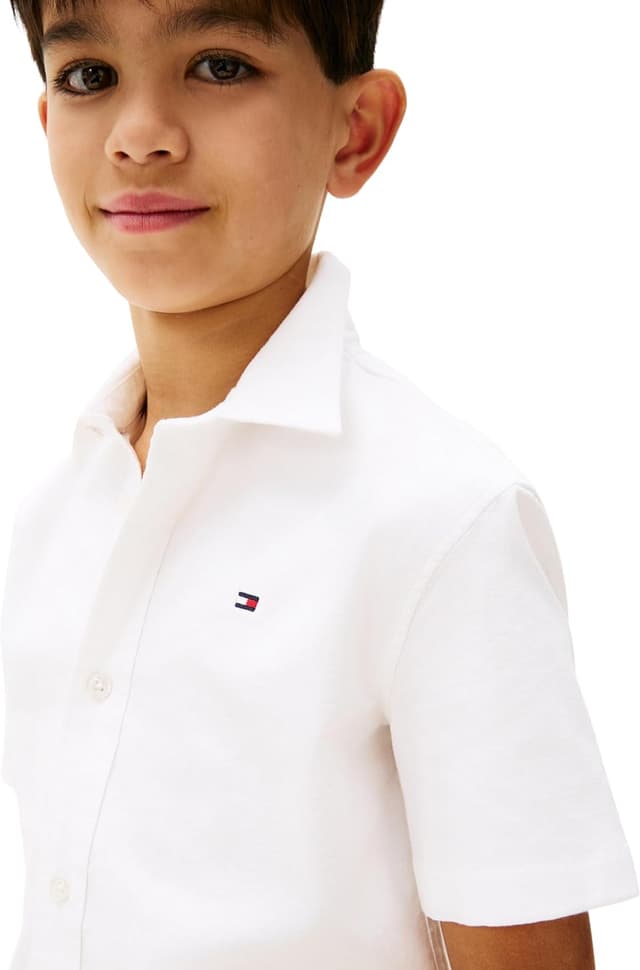 Thumbnail 2 de Tommy Hilfiger Stretch Oxford Shirt SS Kb0kb09554 camicia bambino/ragazzo