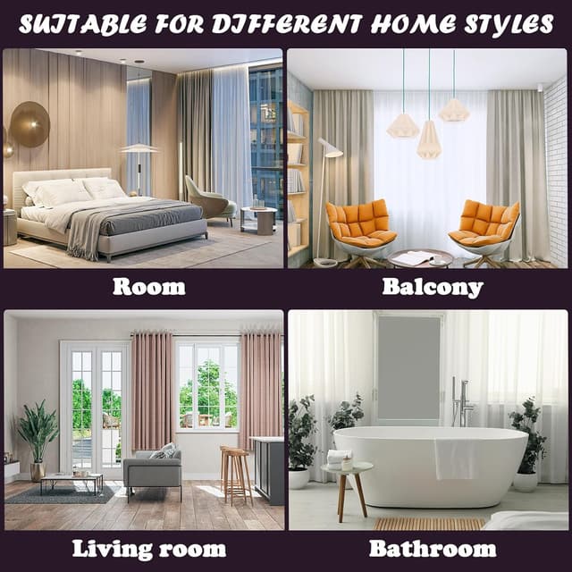 Thumbnail 5 de WCIC Anneaux Rideau 40mm Œillets pour Tringle Café 32 pièces