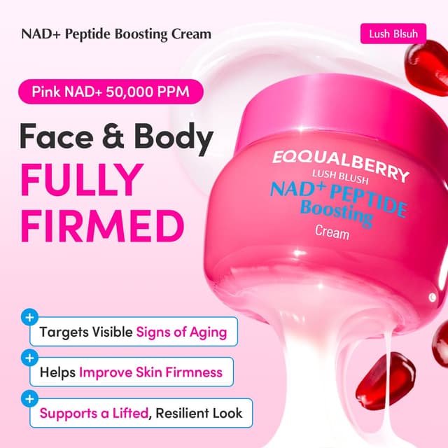 Detalle 2 de EQQUALBERRY NAD+ Peptide Cream 5%