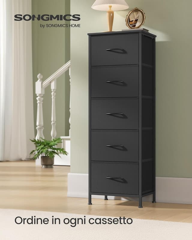 Detalle de SONGMICS BELLAH LGS315BH03 cassettiera moderna con 5 cassetti per camera, ingresso o cabina armadio
