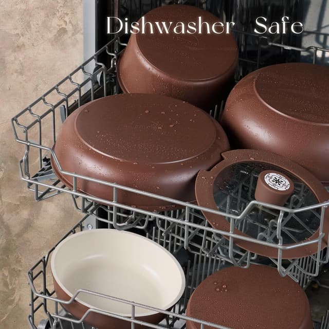 Thumbnail 5 de CAROTE 19Pcs Ceramic Cookware Set 19Pc