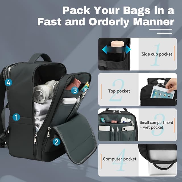 Thumbnail 3 de Xkdoai Zaino Ryanair 40x20x25