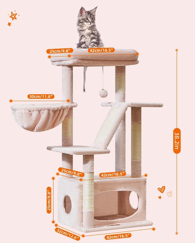 Detalle 2 de Taoqimiao cat tree 98cm