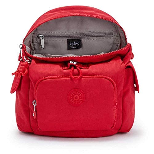 Detalle 2 de Kipling City Pack Mini Mochila Pequeña - Red Rouge