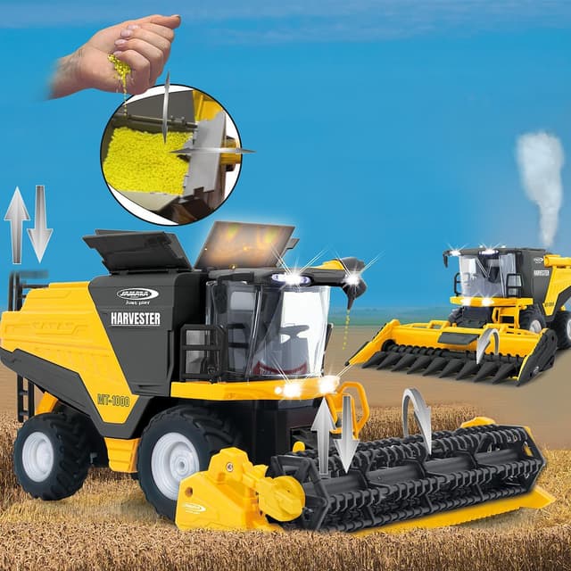 Detalle 2 de JAMARA Mähdrescher MT-1000 1:24S (2,4 GHz) mit Weizen/Mais-Funktionen, Smoke & LED