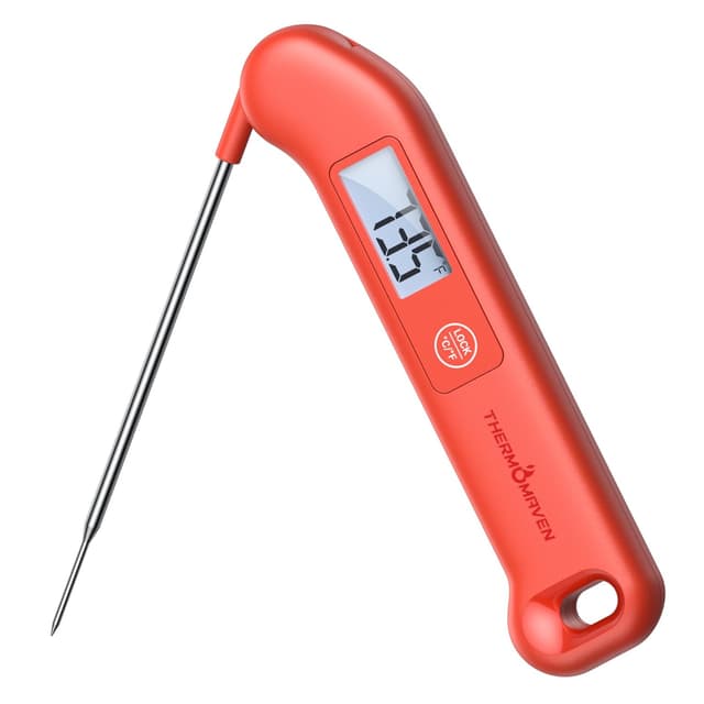 Detalle de Professional Digital Meat Thermometer (NIST Certified ±0.5°F Accuracy) — Instant Read, Waterproof