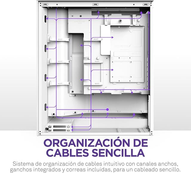 Thumbnail 5 de NZXT H7 Flow 2024 semitorre ATX, blanco