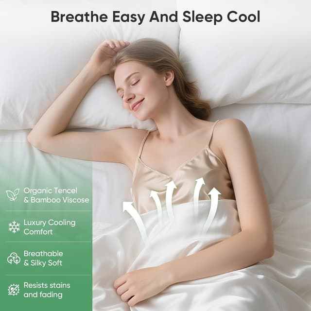 Detalle 2 de Luxury Tencel bamboo cooling sheet set, King