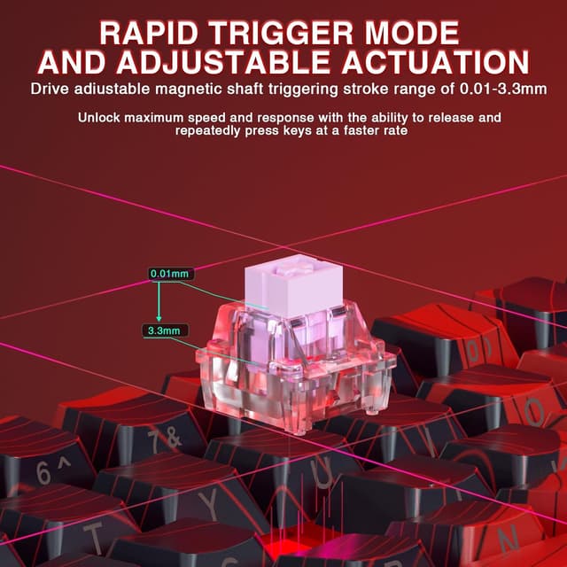 Detalle de AULA WIN60HE MAX Gaming Tastatur mit 8000 Hz