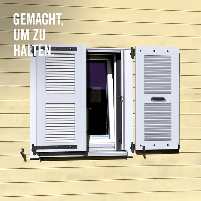 Detalle 2 de Alberts 307486 Arrêt de volet tête bergère noir laqué (set de 3) à visser ou à sceller