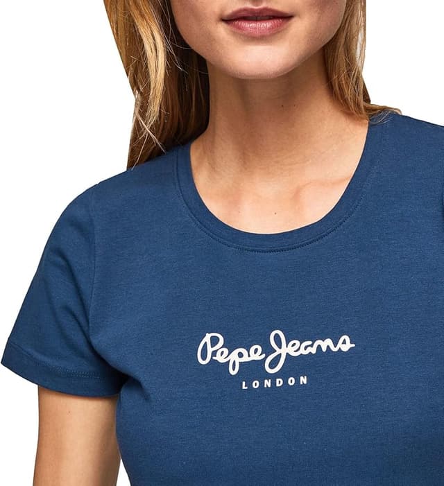 Detalle de Pepe Jeans New Virginia Camiseta L 95% algodón
