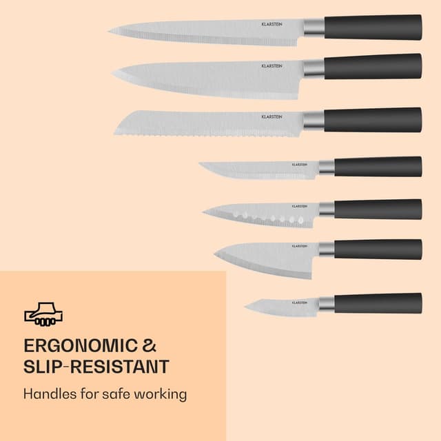 Thumbnail 5 de Klarstein Kitano set cuchillos 8 piezas magnético negro 🔪