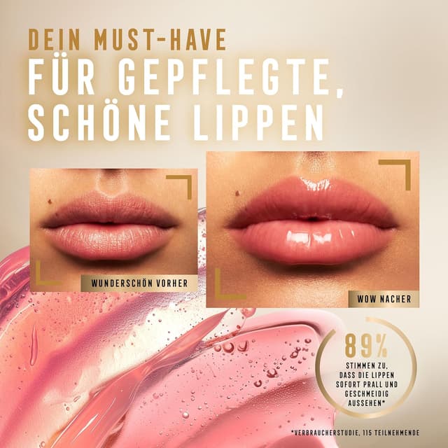 Detalle 2 de Max Factor Miracle Pure Lip Enhancer 010 Universal – feuchtigkeitsspendender Lipgloss mit Jojobaöl & Tripeptiden