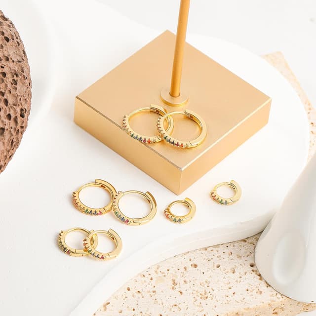 Thumbnail 6 de Silber 925 Creolen-Set mit 4 Paar