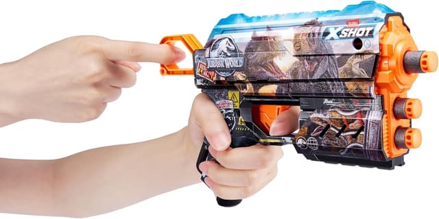 Detalle 2 de XSHOT SKINS Flux Jurassic World Dart Blaster (8 Darts) von ZURU