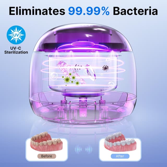 Thumbnail 3 de ITSHINY Pulitore ultrasuoni 45 kHz, 200 ml per denti e gioielli