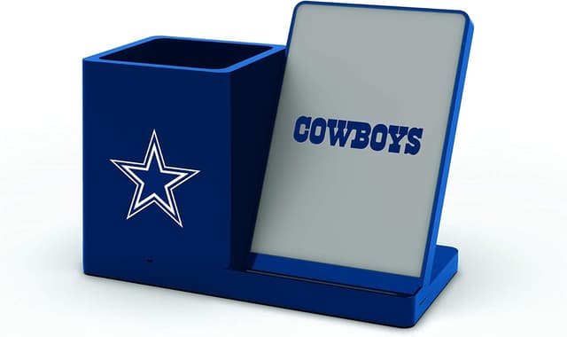 Detalle de SOAR NFL Unisex Wireless Charging Stand and Desktop Organizer