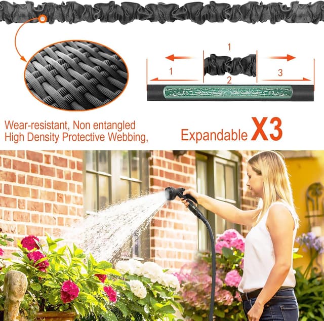 Detalle 2 de HOMOZE Expandable Garden Hose 50ft