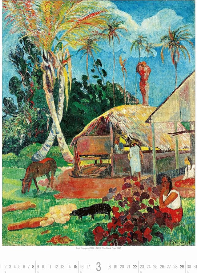 Detalle 2 de Alpha Edition Kunstkalender 2026 „Monet bis Klee“ – Wandkalender 42×56 cm