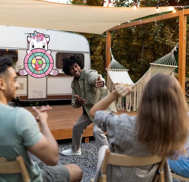 Thumbnail 4 de Unicorn Dinosaur Dartboard for Kids