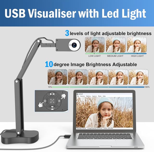 Thumbnail 6 de Gawervan 8MP USB Document Camera for Teaching & Classroom