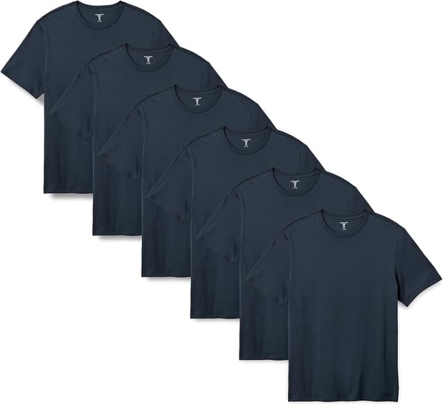 Detalle de Amazon Essentials Men’s Regular-Fit Short-Sleeve Crewneck T-Shirt